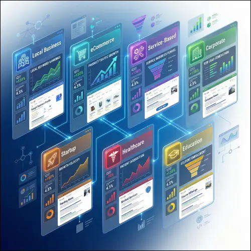 SEO services for local, ecommerce, service-based, corporate, startup, healthcare and education businesses by Xpro Digitals